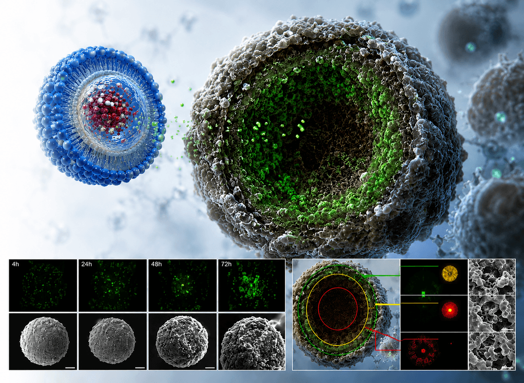 Nanocarriers structure illustration